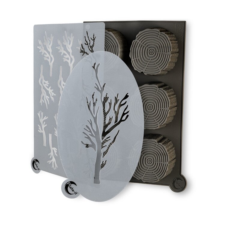 Plate-it Plate-it sjablonen wood, 3-delige set