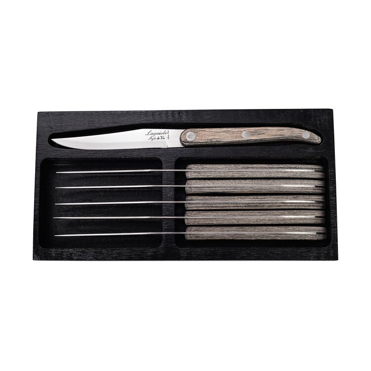 Laguiole Style de Vie Laguiole Style de Vie Innovation Line steakmessenset 6-delig glad pakkahout