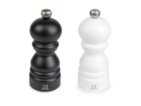Peugeot Paris Peper- en zoutmolen 12cm, Wit en Zwart