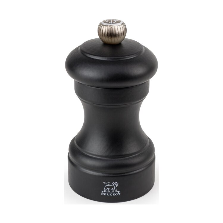 Peugeot Peugeot Bistro zoutmolen 10 cm, mat zwart, beukenhout