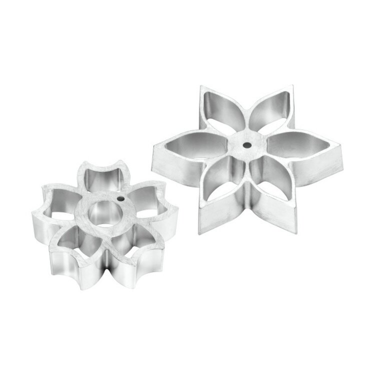 Plate-it Plate-it buñuelos rosettes opzetstuk, Flower Power, 2-delige set