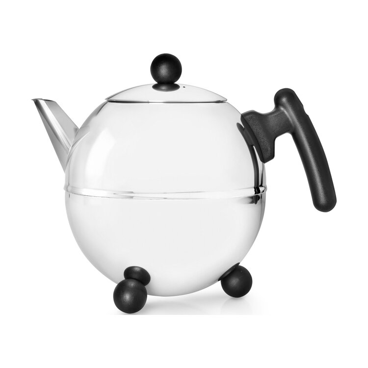Bredemeijer Bredemeijer Duet Bella Ronde Theepot Natuurzwart beslag 1,5 ltr