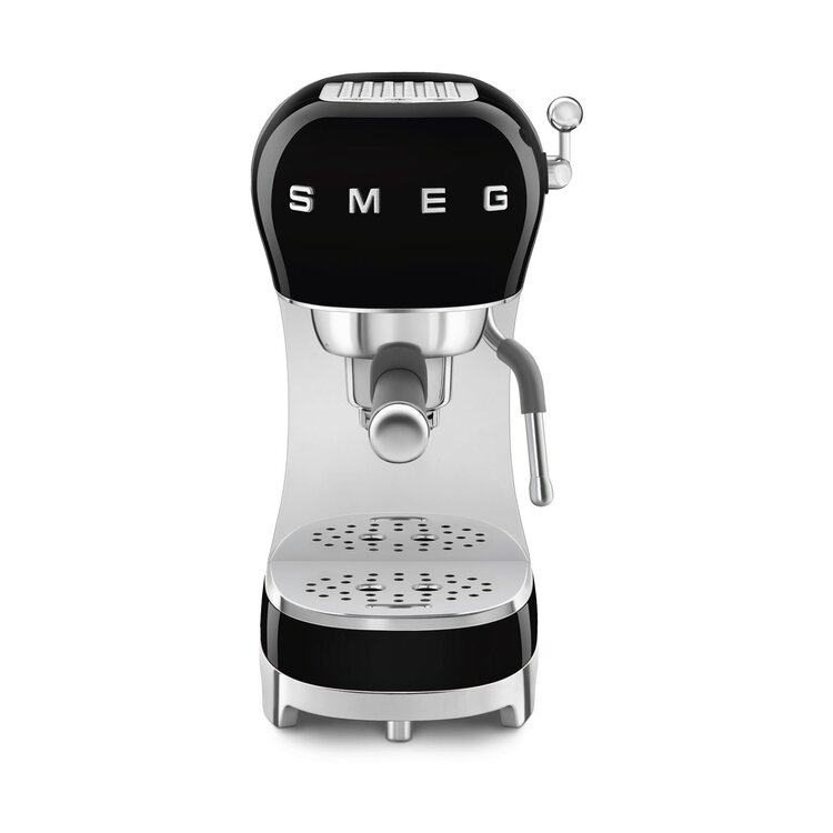 SMEG SMEG Espressomachine ECF02BLEU, zwart