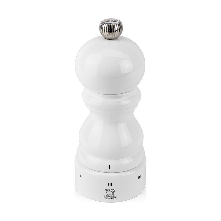 Peugeot Peugeot Paris zoutmolen 12 cm, wit, u'Select, zirlion maalwerk