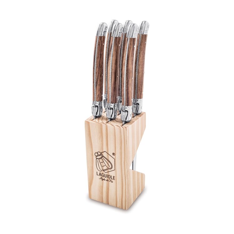 Laguiole Style de Vie Style de Vie Premium Line steakmessenset 6-delig Wood 1,8mm