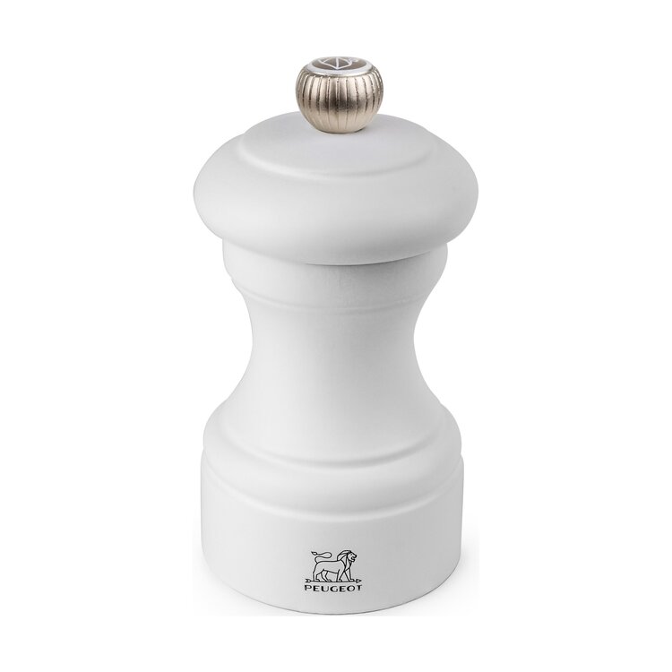 Peugeot Peugeot Bistro zoutmolen 10 cm, mat wit, beukenhout