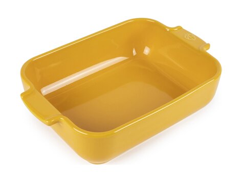 Peugeot Appolia ovenschaal 25 cm, saffraangeel, rechthoek