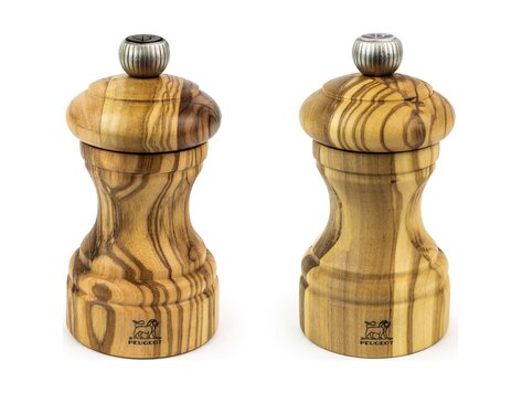 Peugeot Bistro peper- en zoutstel 10 cm, olijfhout