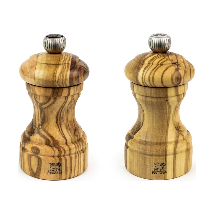 Peugeot Peugeot Bistro peper- en zoutstel 10 cm, olijfhout