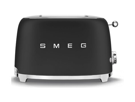 SMEG Broodrooster 2-slots, mat zwart, TSF01BLMEU
