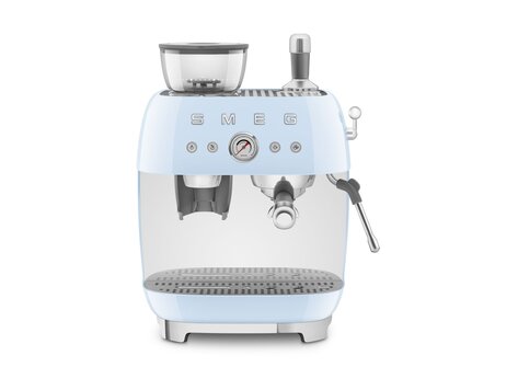 SMEG Espressomachine pastelblauw, halfautomaat, EGF03PBEU