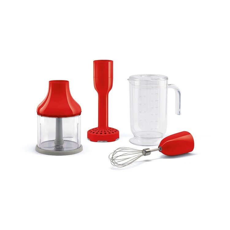 SMEG SMEG Staafmixer Accessoireset HBAC11RD, 4-delig, rood