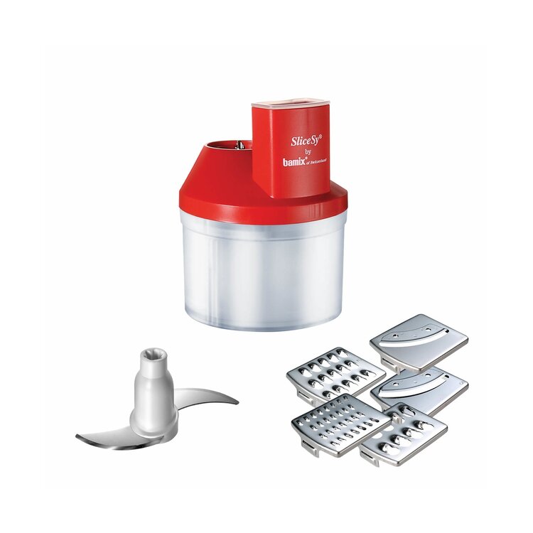 Bamix Bamix SliceSy inzetstuk rood, 6 mesjes