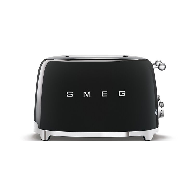 SMEG SMEG Broodrooster TSF03BLEU, 4-slots zwart