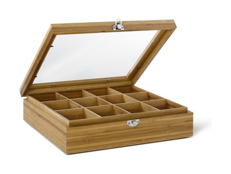 Bredemeijer Universal theedoos 12-vaks met venster