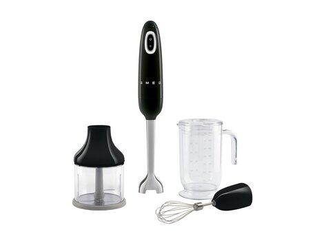 SMEG Staafmixer met accessoires zwart, HBF03BLEU