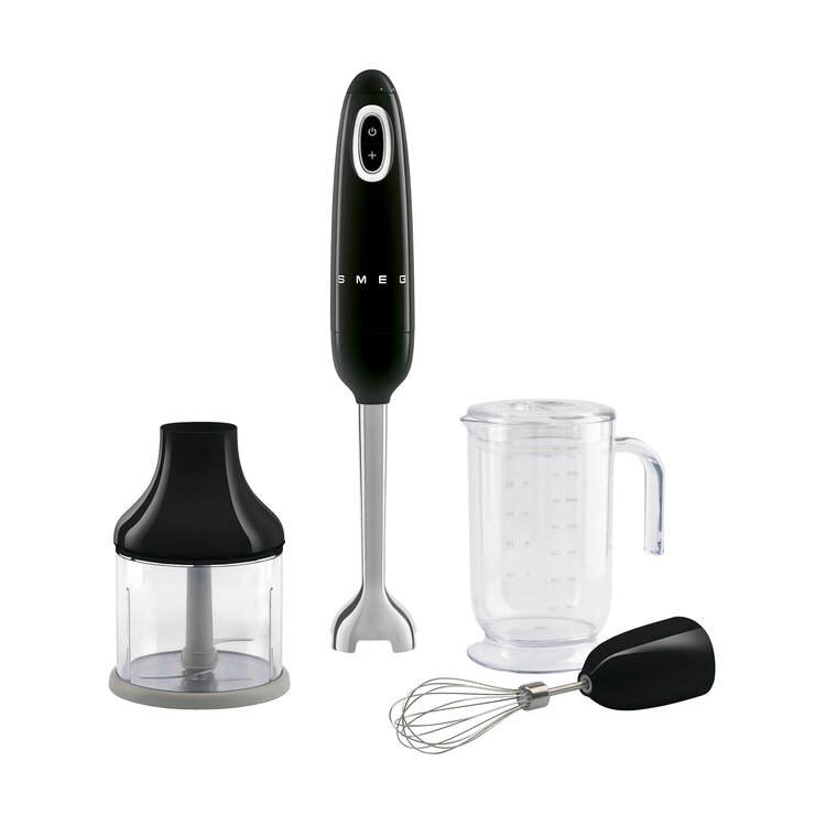 SMEG SMEG Staafmixer met accessoires zwart, HBF03BLEU