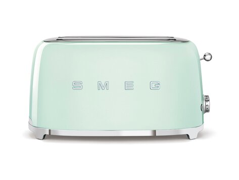 SMEG Broodrooster, 2x4 pastelgroen, TSF02PGEU