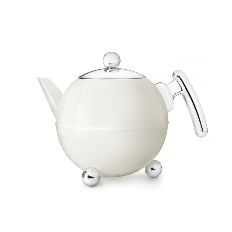 Bredemeijer Bredemeijer Duet Bella Ronde Theepot wit 1,2 ltr