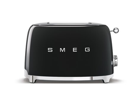 SMEG Broodrooster, 2-slots zwart, TSF01BLEU
