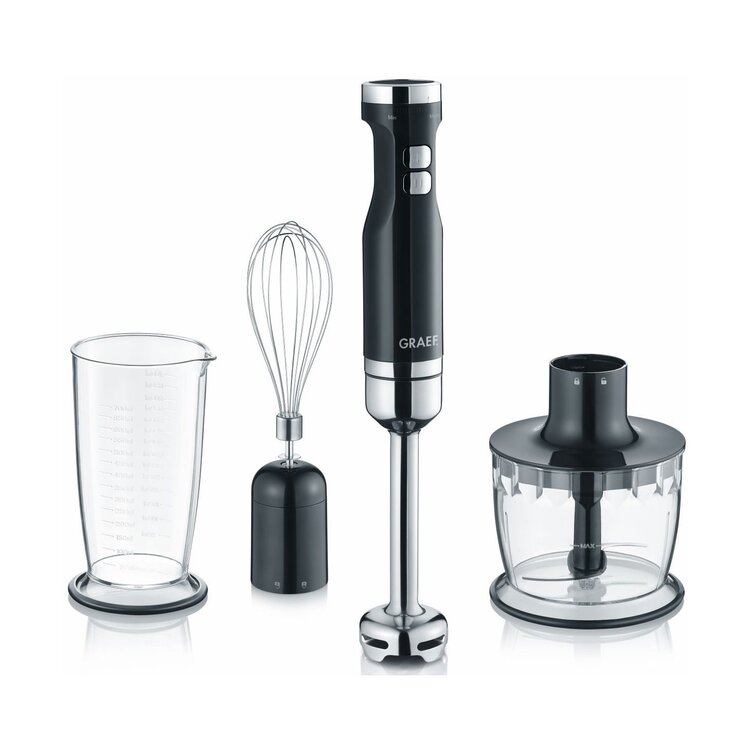 Graef Graef staafmixerset zwart, met turbostand