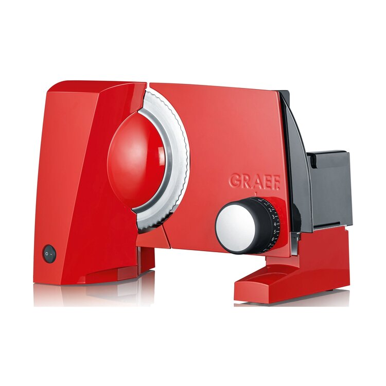 Graef Graef snijmachine Sliced Kitchen rood, elektrisch, met voet