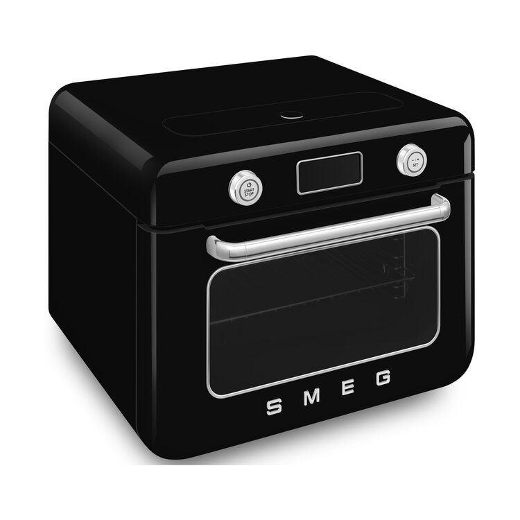 SMEG Vrijstaande combi stoomoven COF01BLEU, zwart