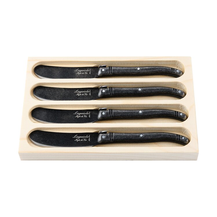 Laguiole Style de Vie Laguiole Style de vie Premium line botermessen 4-delig stonewash