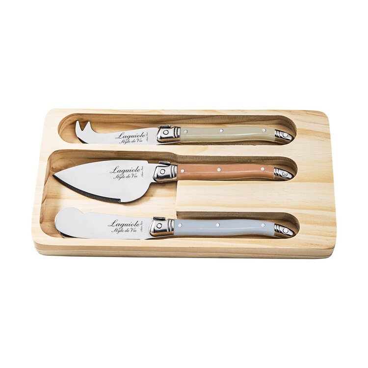 Laguiole Style de Vie Laguiole Style de Vie Premium Line kaasmessenset 3-delig treasure