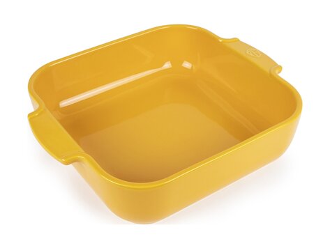 Peugeot Appolia ovenschaal 28 cm, saffraangeel, vierkant