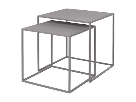 Blomus Set van 2 bijzettafels FERA, mourning dove