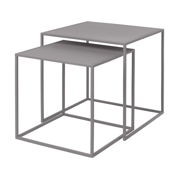 Blomus Set van 2 bijzettafels FERA, mourning dove