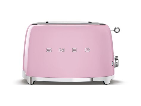 SMEG Broodrooster, 2-slots roze, TSF01PKEU