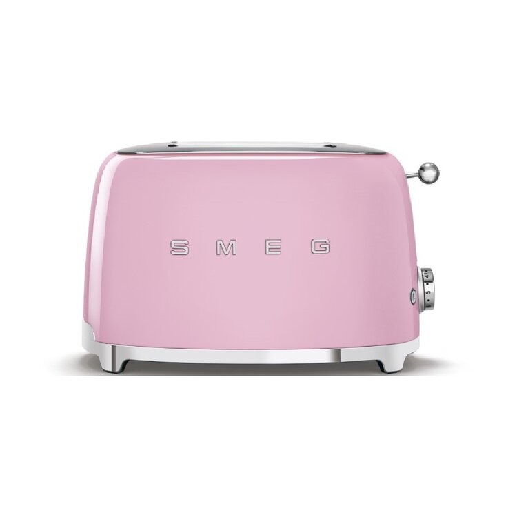 SMEG SMEG Broodrooster TSF01PKEU, 2-slots roze