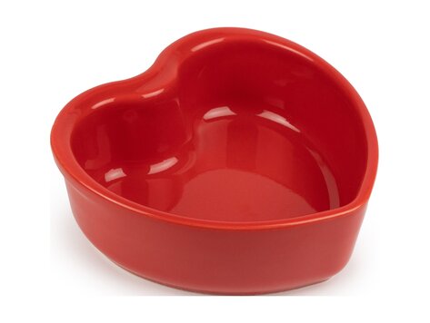 Peugeot Appolia 2 ovenschalen 11 cm, rood, hartvormig