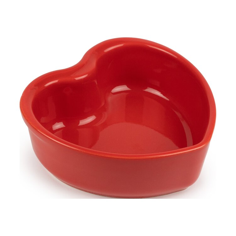 Peugeot Peugeot Appolia 2 ovenschalen 11 cm, rood, hartvormig