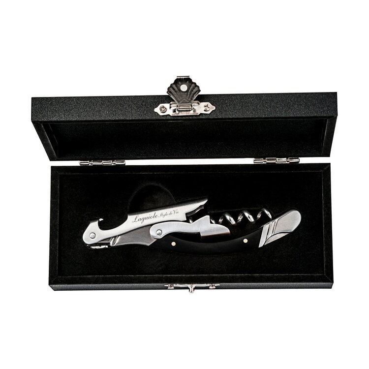 Laguiole Style de Vie Laguiole Style de Vie kurkentrekker zwart pakkahout