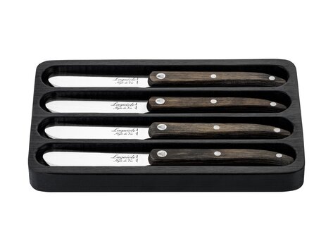 Laguiole Style de Vie Innovation Line Botermessen (set van 4) grijs