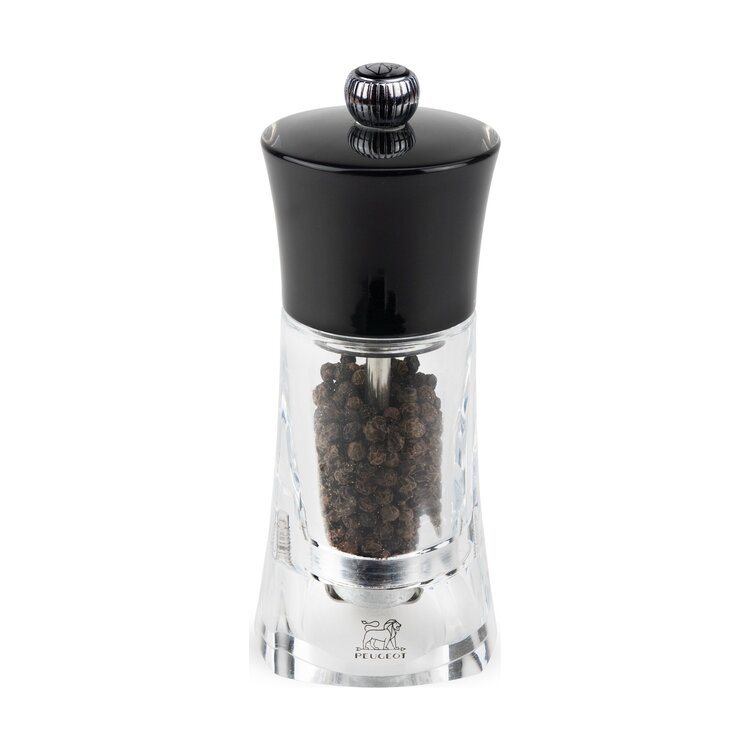 Peugeot Peugeot Molène pepermolen 14 cm, zwart/transparant, acryl