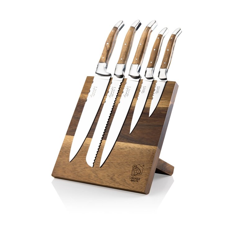 Laguiole Style de Vie Laguiole Style de Vie messenblok 5-delig olijfhout