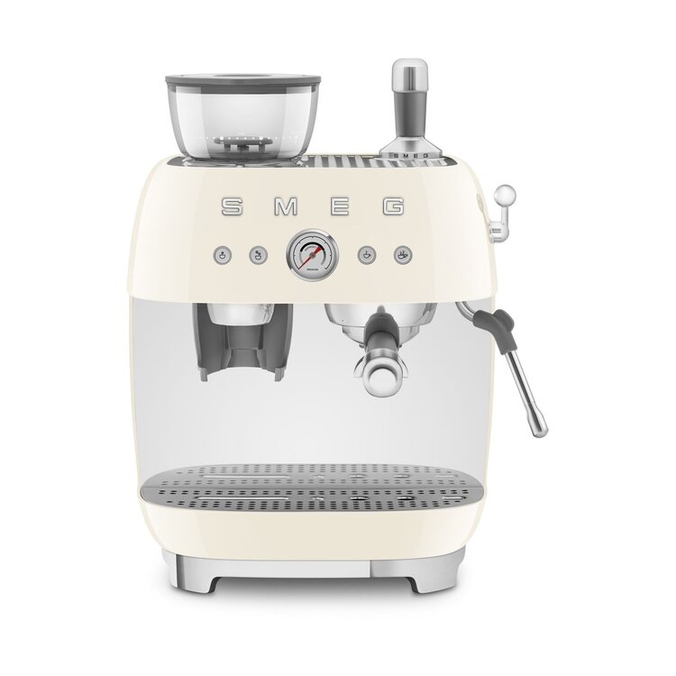 SMEG SMEG espressomachine crème, halfautomaat, EGF03CREU