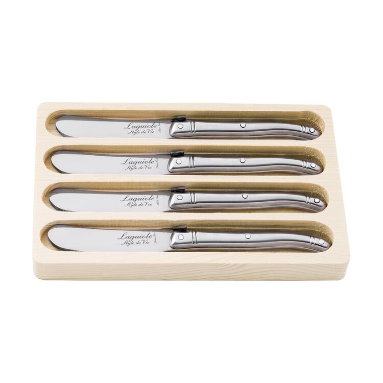 Laguiole Style de Vie Laguiole Style de Vie Premium Line botermessenset 4-delig rvs