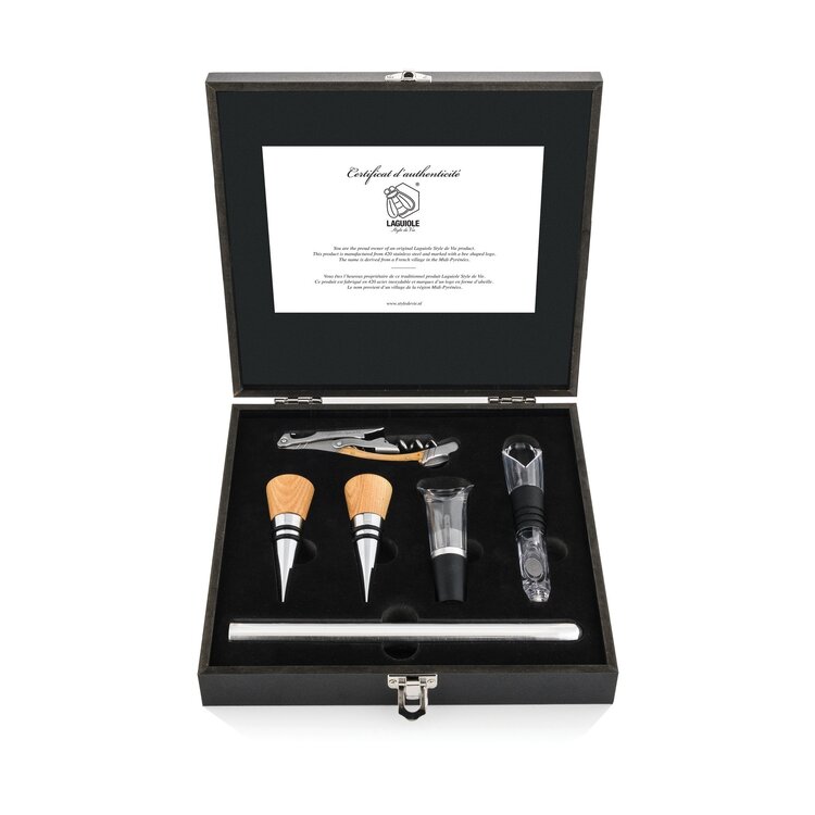 Laguiole Style de Vie Laguiole Style de Vie kurkentrekker set 5-delig