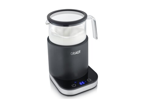Graef Melkopschuimer MS902, zwart, 400 ml