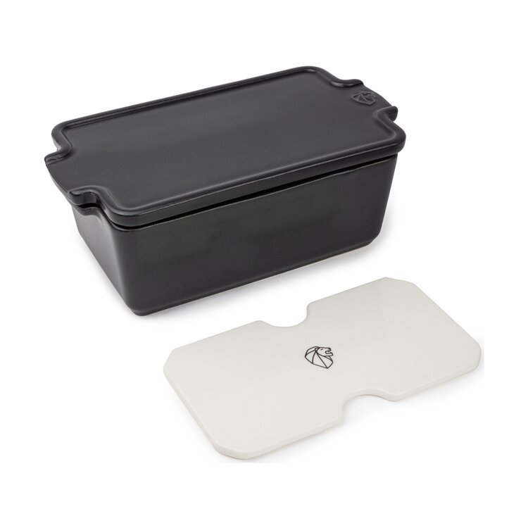 Peugeot Peugeot Appolia terrine 0,65 l, leisteen, met drukdeksel, keramiek