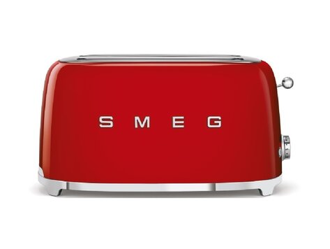 SMEG Broodrooster, 2x4 rood, TSF02RDEU