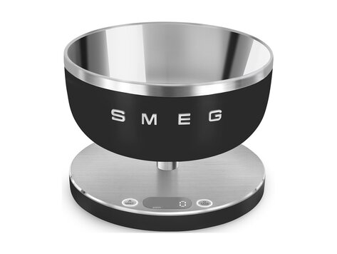 SMEG Keukenweegschaal zwart, KSC01BLMWW