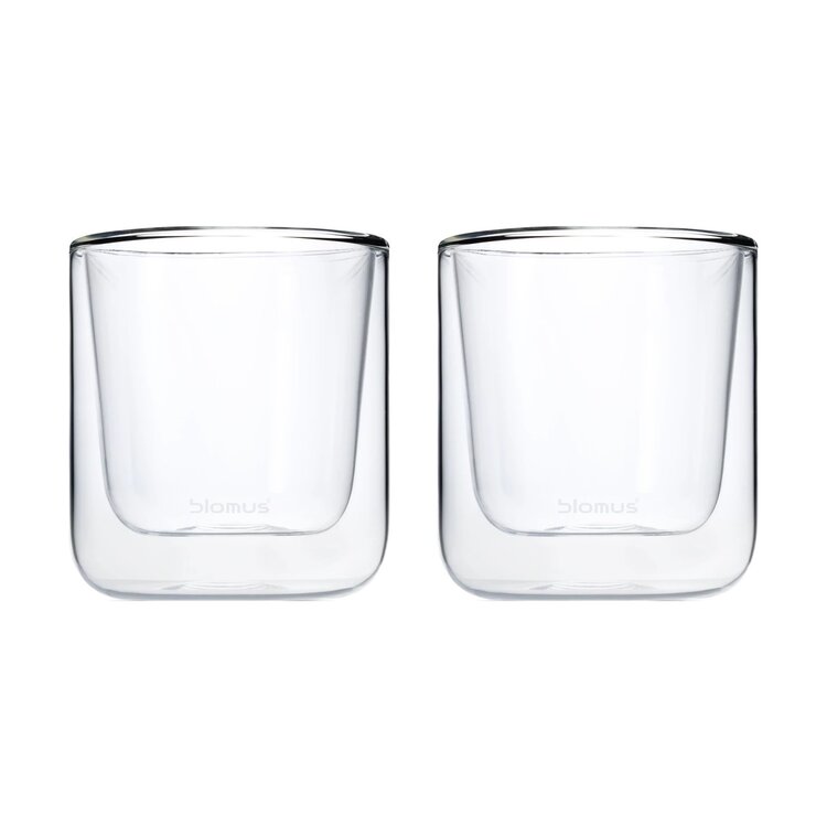Blomus Set van 2 koffieglazen NERO