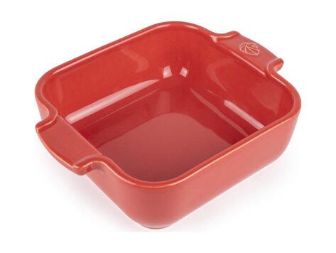 Peugeot Appolia ovenschaal 18 cm, rood, vierkant