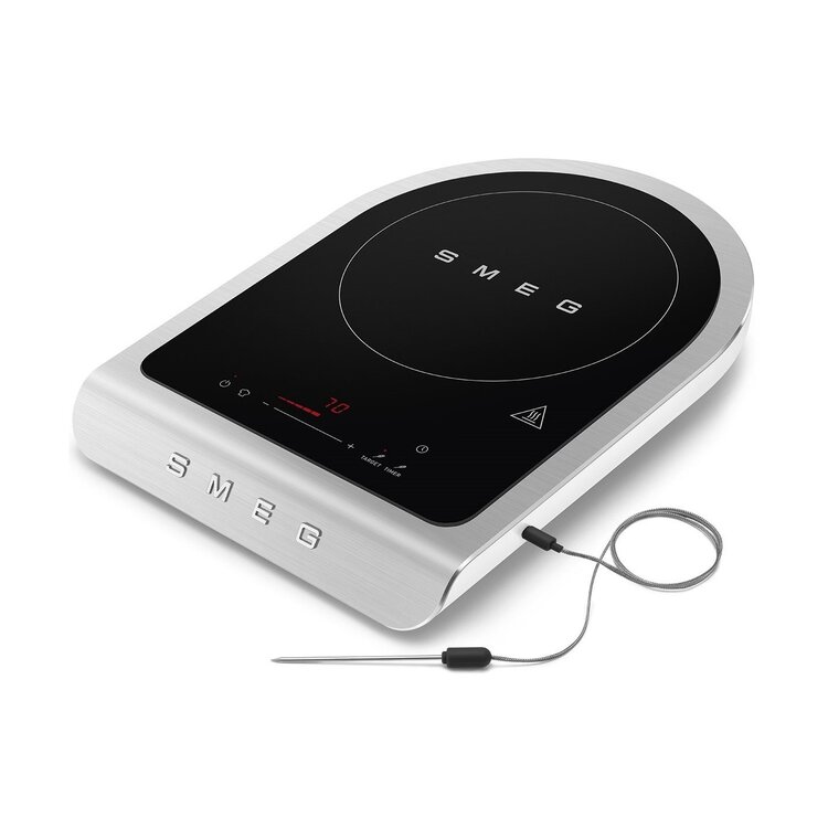 SMEG SMEG Vrijstaande inductiekookplaat mat wit, PIC01WHMEU
